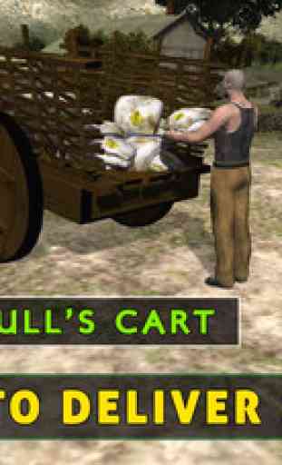 Taureau simulateur panier agricole - Golf bullock ou de course jeu de simulation 4