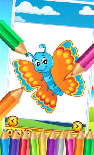 Fée Papillon et Bugs Coloring Book Dessin pour enfants Jeux 2