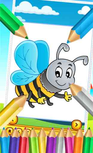 Fée Papillon et Bugs Coloring Book Dessin pour enfants Jeux 3
