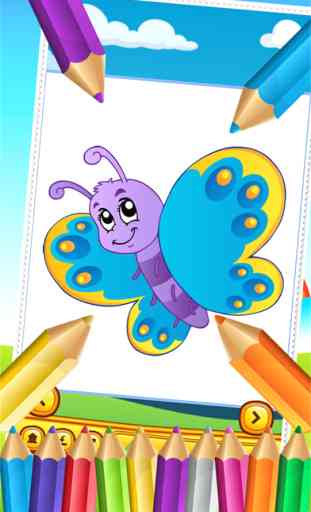 Fée Papillon et Bugs Coloring Book Dessin pour enfants Jeux 4