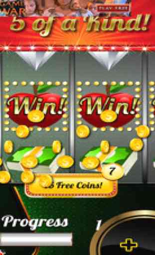 Casino à Las Vegas Slots Craze & chanceux d'or Bingo Poker Blackjack Pro 3