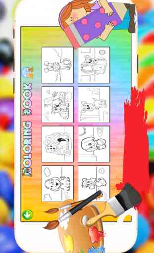 Chien Chat Coloring Book - dessin et la peinture des animaux pour les bons jeux d'enfants 3