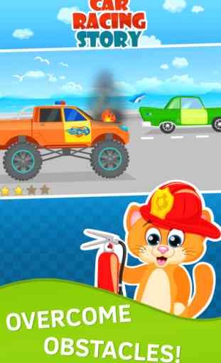 Course de voiture jeu gratuit pour enfants de 3 ans sans wifi avec d'animaux 3