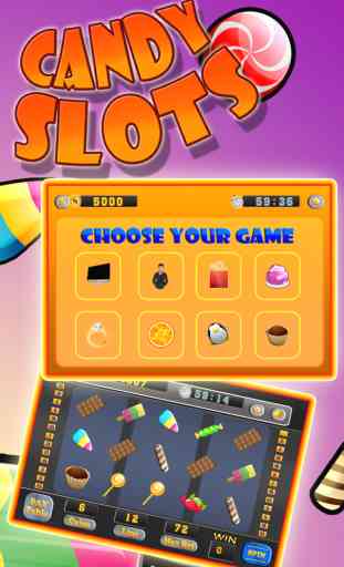 Slots Candy - Sweet Rush Jackpot Slot Machine (Fun jeux de casino gratuits) 2