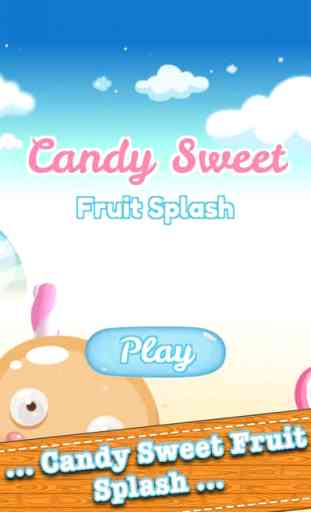 Candy Fruit Sucré Splash - correspondre pop 3 casse-tête 1