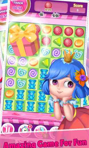 Jeux De Puzzle Candy sucré Jewel Matching Game 2
