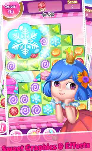 Jeux De Puzzle Candy sucré Jewel Matching Game 3