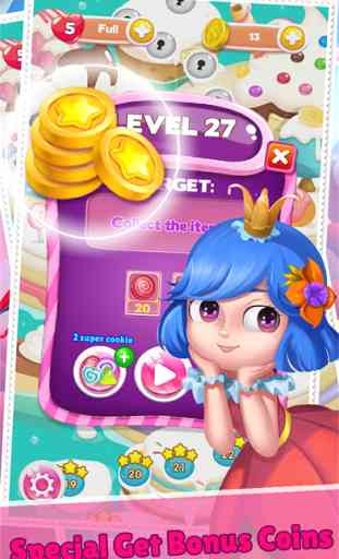 Jeux De Puzzle Candy sucré Jewel Matching Game 4