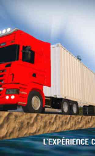 Transport de marchandises de camion remorque 1