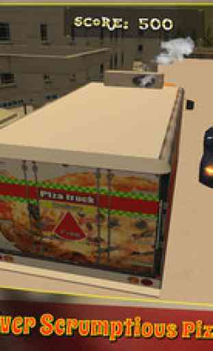 fast food ville garçon de pizza simulateur de camion de livraison 3