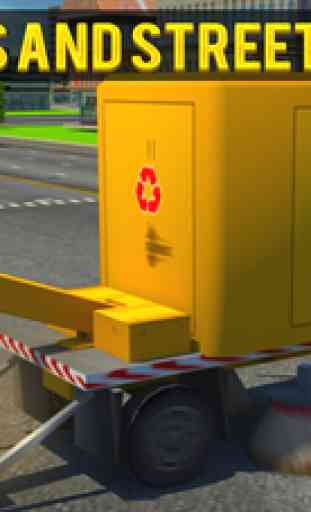 Ville des ordures Chauffeur de camion simulateur: Un Réal au volant Essai Jeu 1