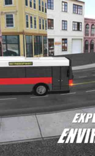 Ville l'école de conduite chauffeur de bus 3D: Un changement Boîte manuelle Essai Routier 4