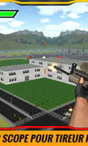 Ville militaire simulateur de sniper 3D: frapper les terroristes dans les véhicules armés 1