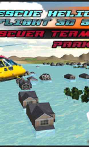 Ville Rescue Helicopter Pilot Vol 3D Simulator - Sauveteur équipe Chopper Parking Game 1