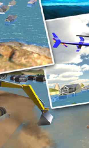 Ville Rescue Helicopter Pilot Vol 3D Simulator - Sauveteur équipe Chopper Parking Game 2