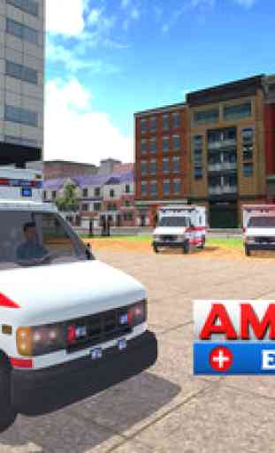 Ville urgence de l'Ambulance - Parking 3D et la conduite jeu de simulation 1