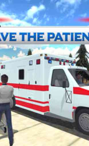 Ville urgence de l'Ambulance - Parking 3D et la conduite jeu de simulation 2
