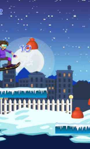 Christmas Snowman Snow-board Game Free 2