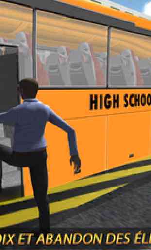 Ville élevé école autobus conduite académie 3D 2