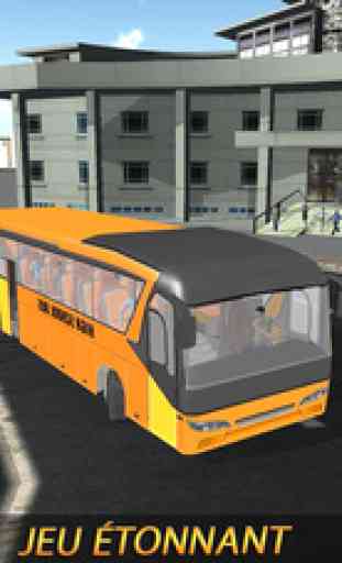 Ville élevé école autobus conduite académie 3D 3