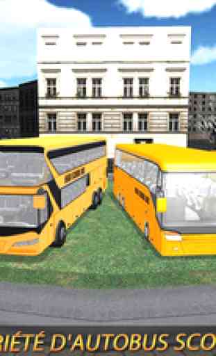 Ville élevé école autobus conduite académie 3D 4