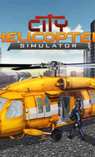 Ville Helicopter Simulator - Jeu 3D Apache Simulation de vol 1