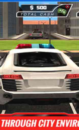 Ville Police Voiture Chauffeur – Conduire Cop Auto 1
