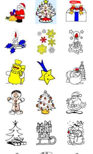 Coloriages de Noël pour les enfants avec des crayons de couleurs - 24 dessins à colorier avec le Père Noël, des sapins, des lutins, et plus 3