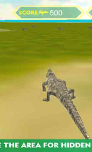 Crocodile Attaque Simulateur 3D - diriger l'alligator sauvage et traquer les animaux de ferme 1