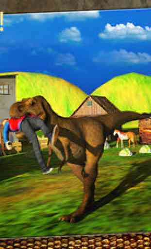 fou simulateur de dinosaure - réelle tyrannosaurus rugissement et jeu 3d saccage pour les adolescents et les enfants 1