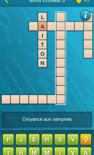 Mots Croisés - jeu classique de puzzle mot sur français pour les amateurs de jeux de deviner des mots 3