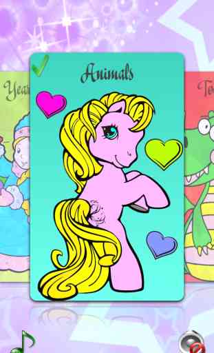 Pages à colorier pour filles et garçons, coloriage de poney et coloration de princesses à la mode et jeux pour enfants & bébés 3