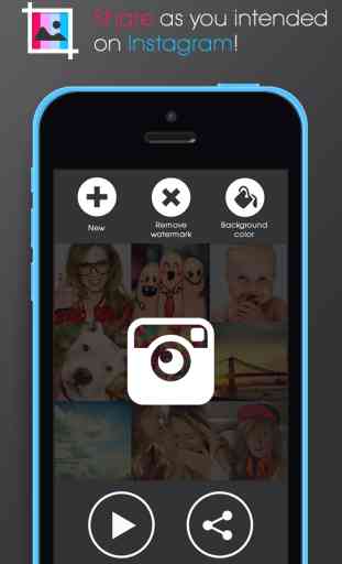 Remettez & Cultures Pro - ajuster et d'optimiser Photos et Vidéos carrés pour Instagram 2