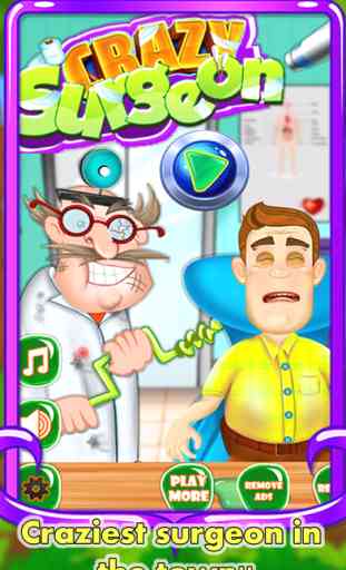 Chirurgien fou - Baby Les jeux de docteur et médecin clinique 4