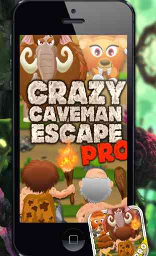 Fou Caveman évasion PRO - Un jeu amusant pour enfants! 3