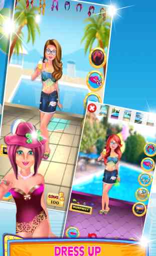 Fou Pool Party Costume Natation Makeover Filles 3