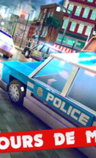 Police Car Pixel 3D Jeu de Voiture de Course 2