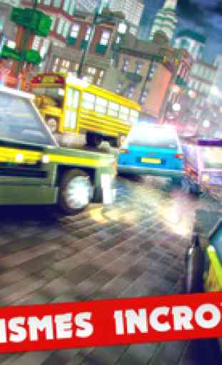 Police Car Pixel 3D Jeu de Voiture de Course 3