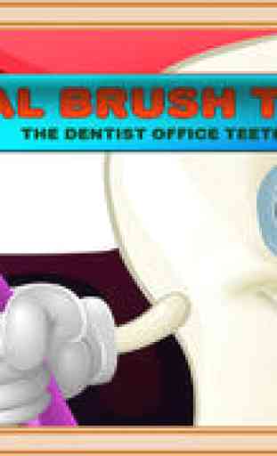 Cabinet de dentiste : nettoyer les dents à l’aide d’une brosse à dents et des pâtes dentaires - Édition gratuite 1