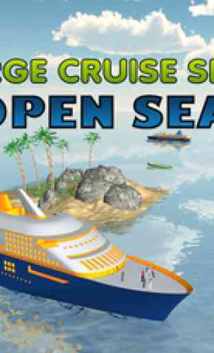Cruise Ship Simulator 3D - Voile méga bateau sur la mer pour ramasser et déposer des passagers de l'île 3