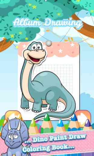 Coloriage dinosaure jeux pour les enfants de 4 ans 1