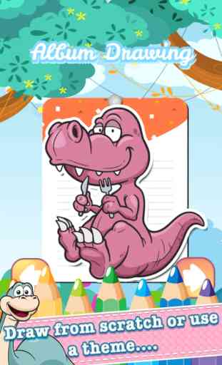 Coloriage dinosaure jeux pour les enfants de 4 ans 3