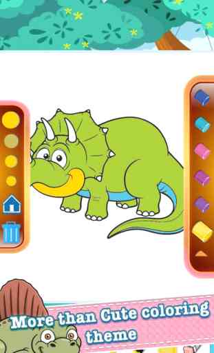 Coloriage dinosaure jeux pour les enfants de 4 ans 4