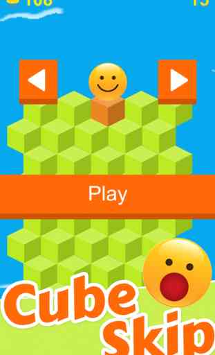 Cube Skip Emoji Tomber : Émotion Rolling Ball Jeux Sans Fin 1