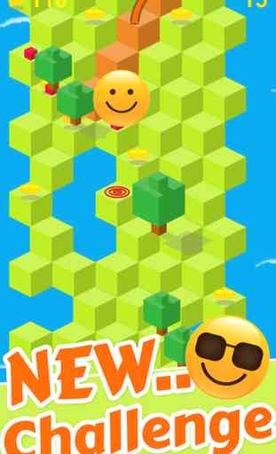 Cube Skip Emoji Tomber : Émotion Rolling Ball Jeux Sans Fin 2