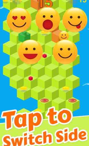 Cube Skip Emoji Tomber : Émotion Rolling Ball Jeux Sans Fin 4
