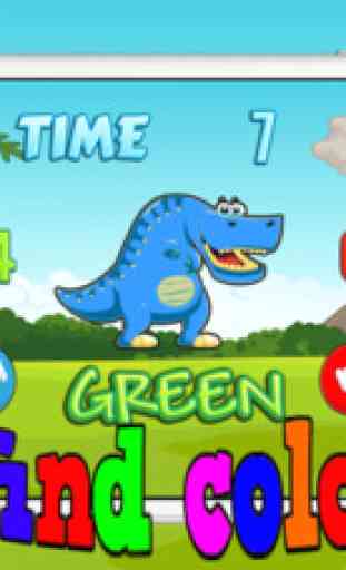 Dino Color Blind Test or Matching For Little Kids 1