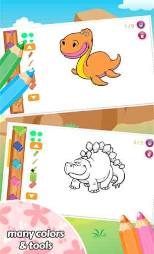 Dino Coloring Book Dessin pour enfants Jeux 4