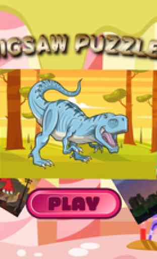 Dinosaur Jigsaw curieux apprendre anglais enfant 1