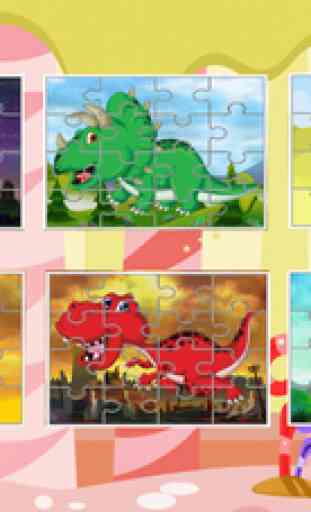 Dinosaur Jigsaw curieux apprendre anglais enfant 2